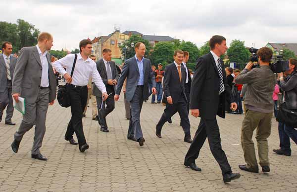 Арсеній Яценюк в Ужгороді