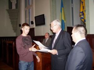 В городе над Латорицей почтили победителей юношеского чемпионата Закарпатья по футболу