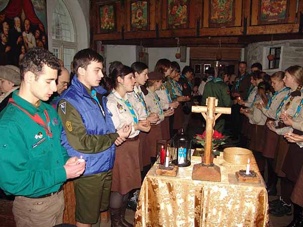 Передача Вифлеємського Вогню українцям Естонії, Таллінн, 20 грудня 2009 року