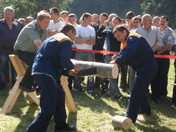 Лісоруби Закарпаття змагалися за звання кращого вальника лісу