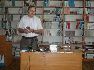 Мукачівського письменника Мирослава Дочинця  у Стрию "презентував" львівський письменник Петро Шкраб’юк