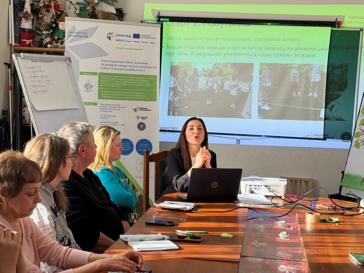 На Закарпатті стартували тренінги з природничої педагогіки у межах проєкту "Зелені скарби Карпат" (ФОТО)