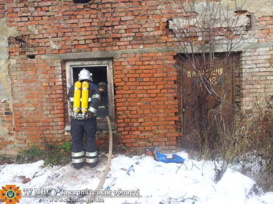 У Воловці на території кондитерського цеху сталася пожежа (ФОТО)