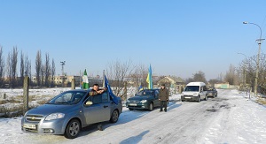 У Берегові відбувся перший, пробний АвтоМайдан (ФОТО, ВІДЕО)