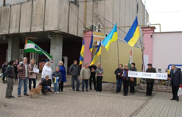 У Берегові небайдужі намагалися пояснити місцевій громаді, що 2014-й – це аналог 1956-го