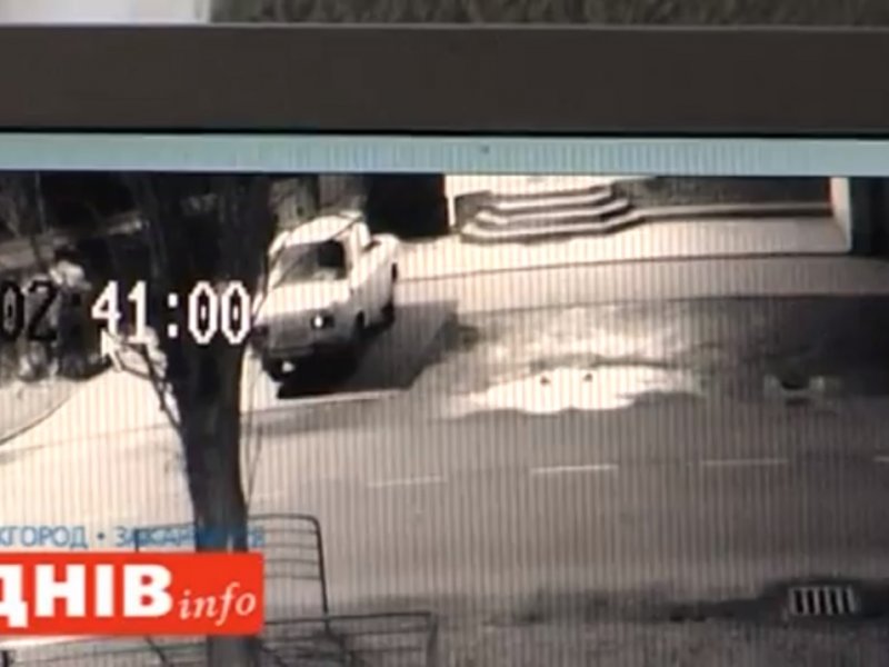 Опубліковано посекундне відео сьогоднішнього вибуху в Ужгороді (ВІДЕО)