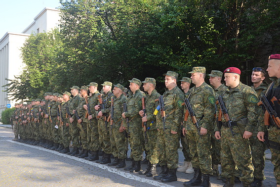 Черговий загін міліціонерів вирушив із Закарпаття у зону АТО (ФОТО)