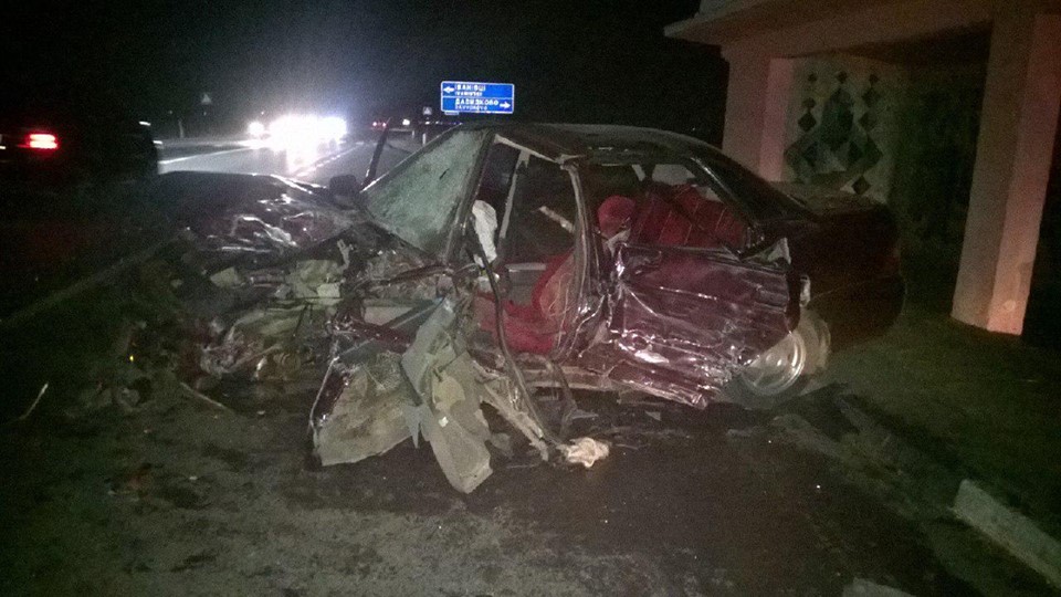 У ДТП між Ужгородом та Мукачевом згоріла автівка (ФОТО)