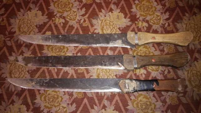 На Воловеччині затримали мікроавтобус, "начинений" тесаками, пилами та сокирами (ФОТО)