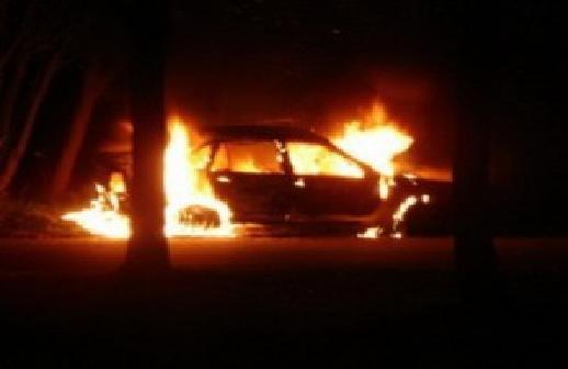 У Хусті згорів автомобіль