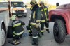 Берегівські пожежники спільно з угорськими колегами врятували людину з-під автобуса (ФОТО)