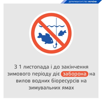 Із 1 листопада на Закарпатті заборонено вилов риби на зимувальних ямах