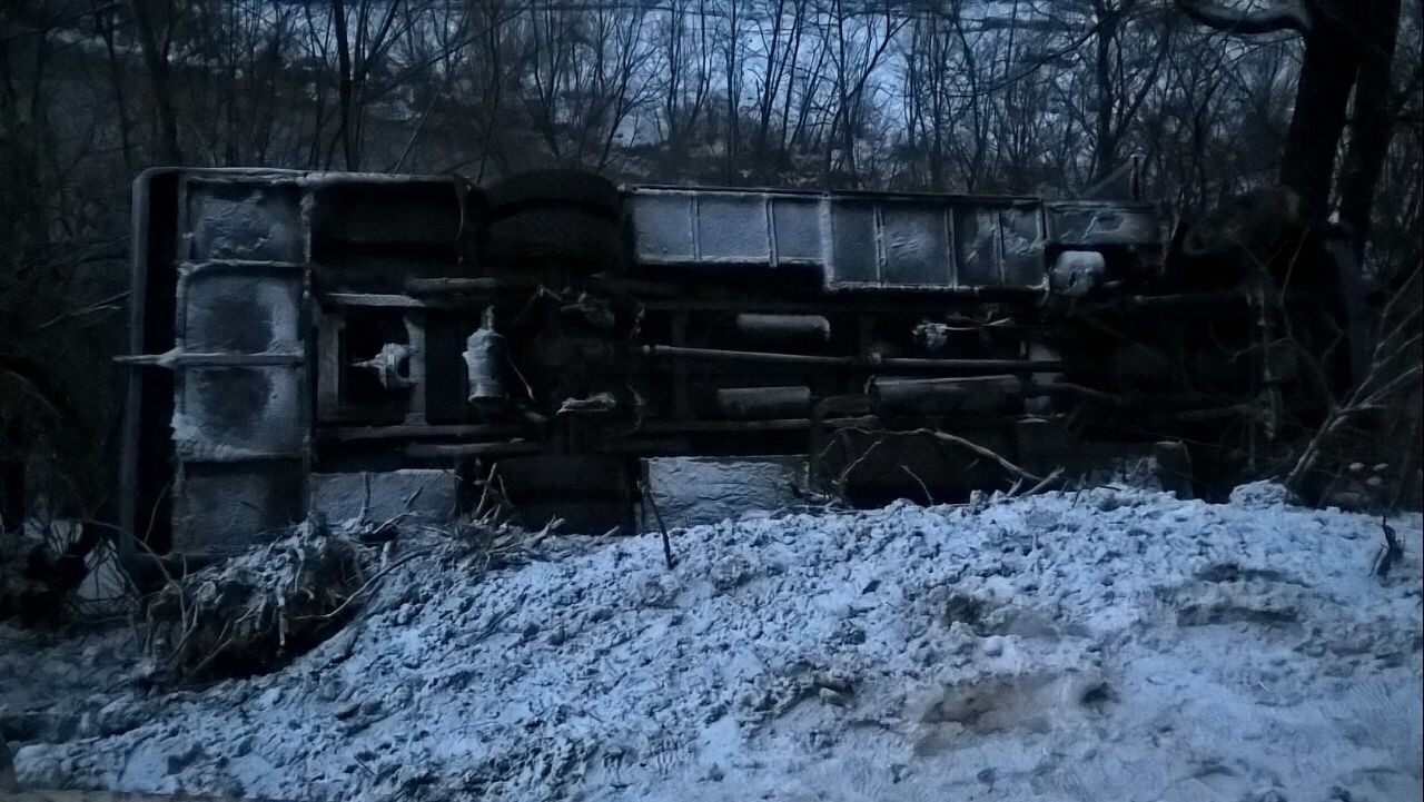 На Рахівщині рейсовий автобус із пасажирами зірвався з 15-метрового урвища, всі живі (ФОТО)