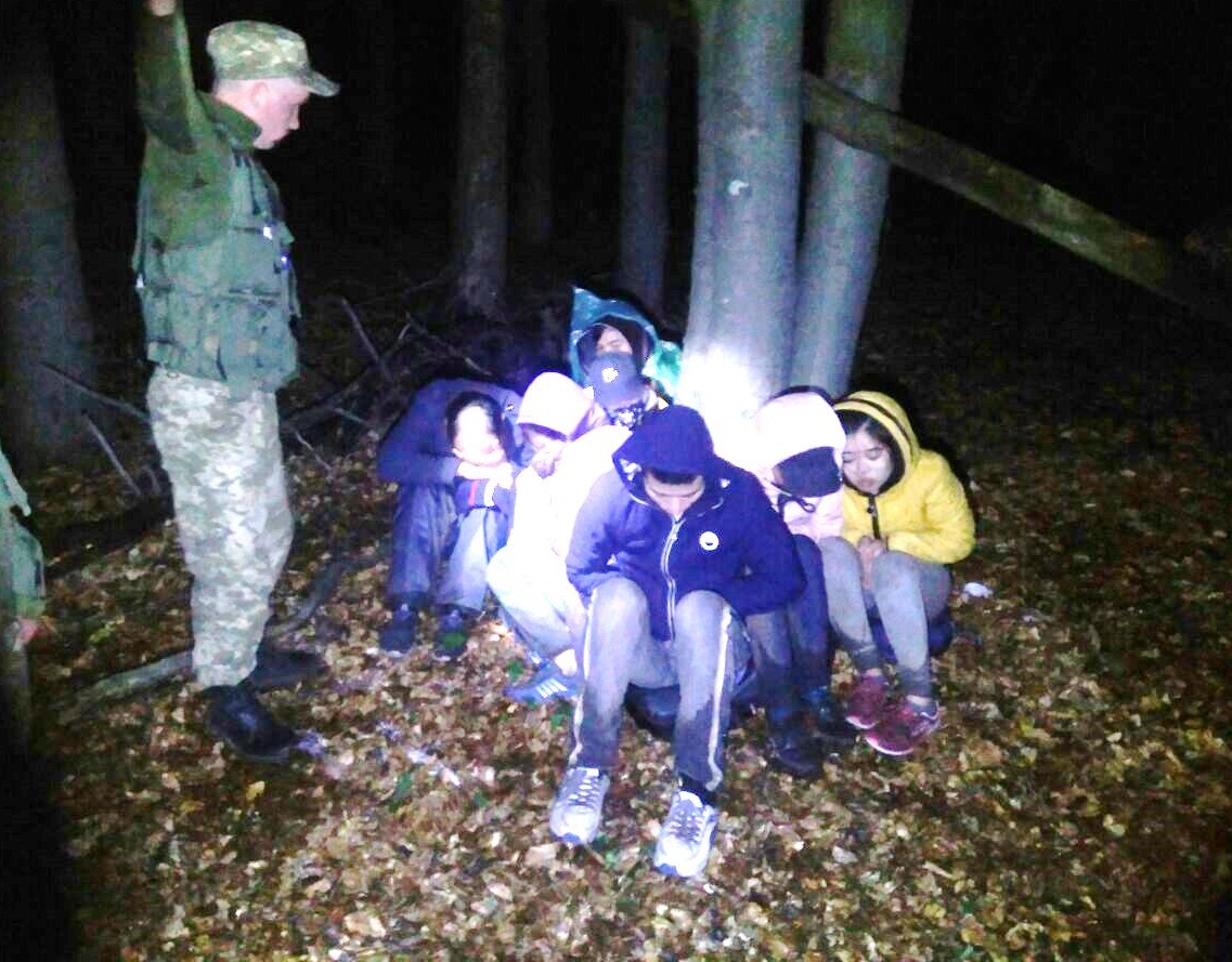 На Закарпатті затримали 16 нелегалів із В’єтнаму (ФОТО, ВІДЕО)