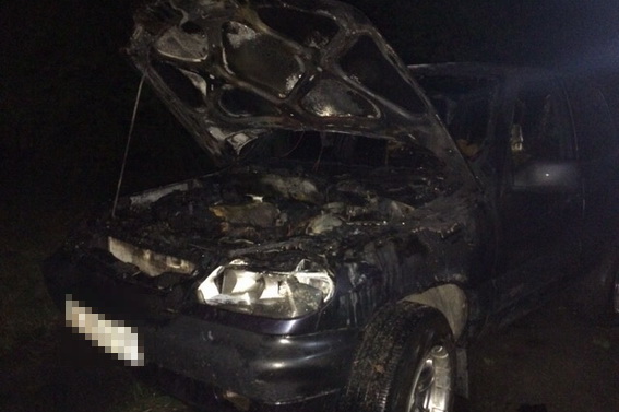 За фактом загорання авто у Великому Березному відкрито кримінальне провадження, не виключений підпал (ФОТО)
