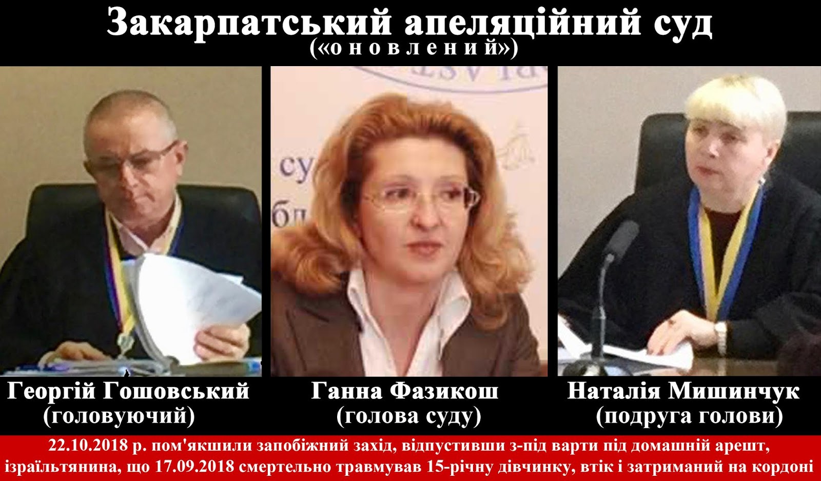 Опубліковано скандальне рішення суду у справі школярки, смертельно травмованої ізраїльтянином на Ужгородщині (ДОКУМЕНТИ)