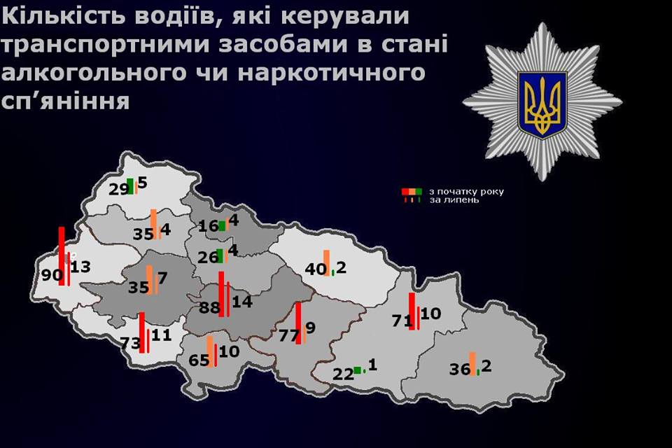 За 7 місяців на Закарпатті задокументували 703 п’яних водіїв