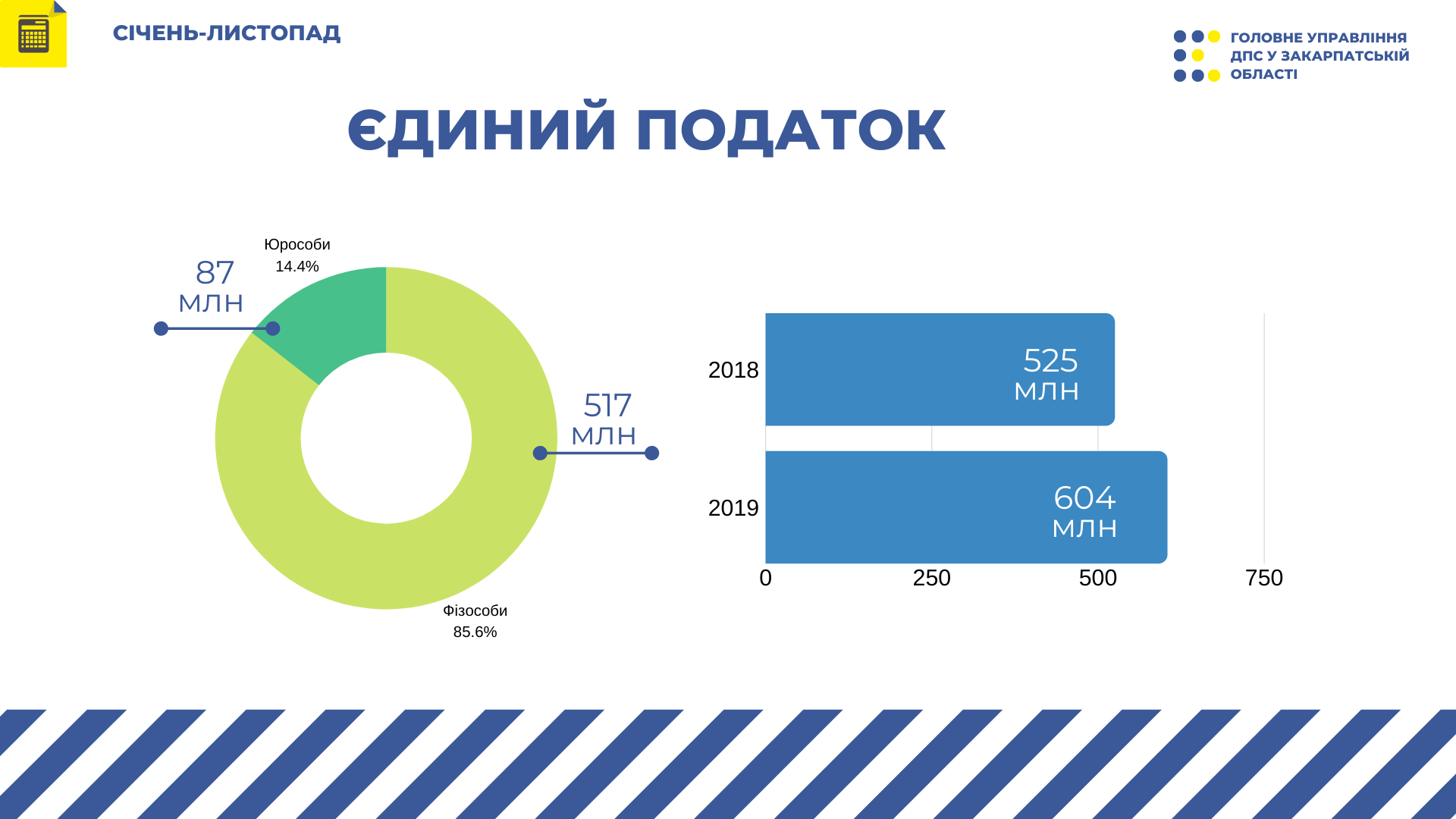 Закарпатські "єдинники" сплатили майже 604 млн грн