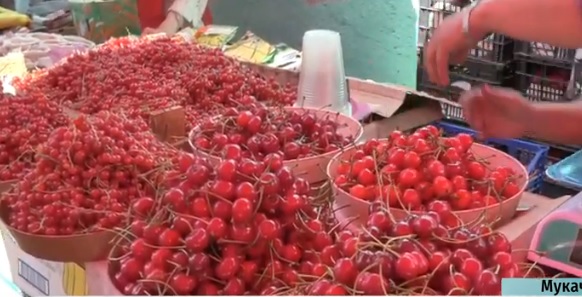 На ринках Закарпаття з'явилася перша черешня (ВІДЕО)