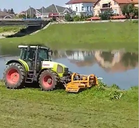 Набережну Латориці у Мукачеві викошує спецтехніка (ВІДЕО)