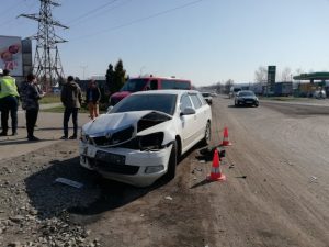 У Мукачеві SsangYong врізався у "Шкоду" (ФОТО)