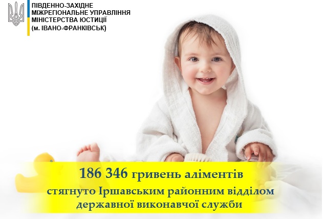 Мешканець Іршавщини сплатив понад 186 тис грн аліментів