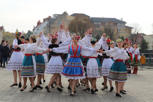 Студенти Ужгорода й Харківщини влаштували спільний флешденс (ФОТО)