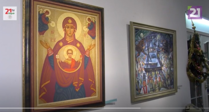 Різдвяну художню виставку відкрили в артгалереї "Ужгород" (ВІДЕО)