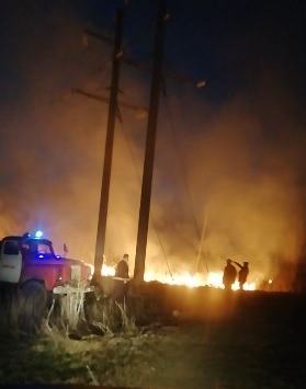 На Хустщині "масштабно" горіла суха трава, загрожуючи будинкам та лінії електропередач (ВІДЕО)