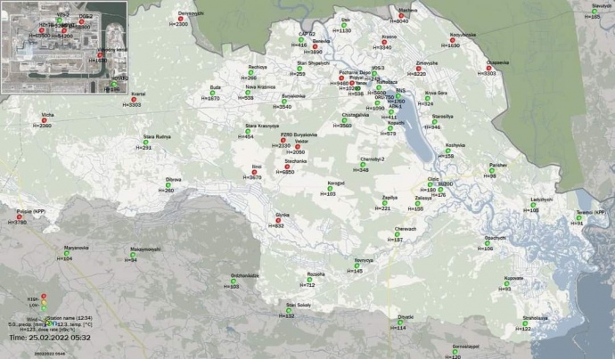 У зоні відчуження, де ворог окупував ЧАЕС, зафіксували перевищення радіації 