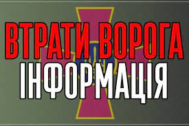 Втрати ворога з початку війни: 17 тисяч військових, 586 танків, 123 літаки