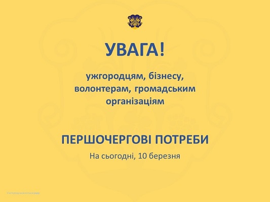 В Ужгороді оприлюднили потреби Центру гуманітарної допомоги в "Совиному гнізді"