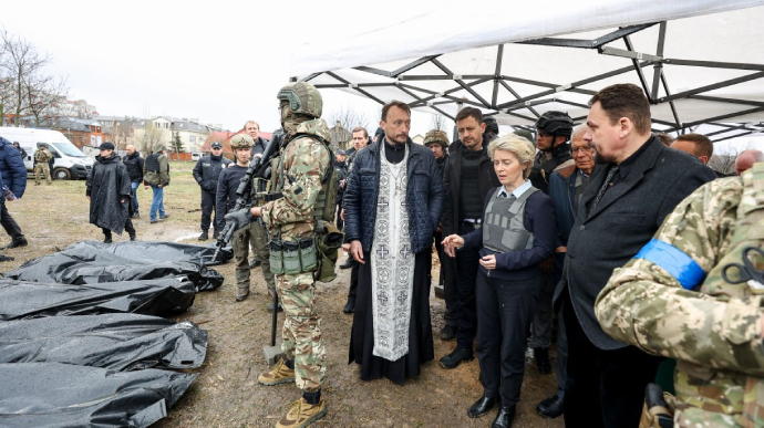 Президентка Єврокомісії та прем'єр Словаччини відвідали Бучу