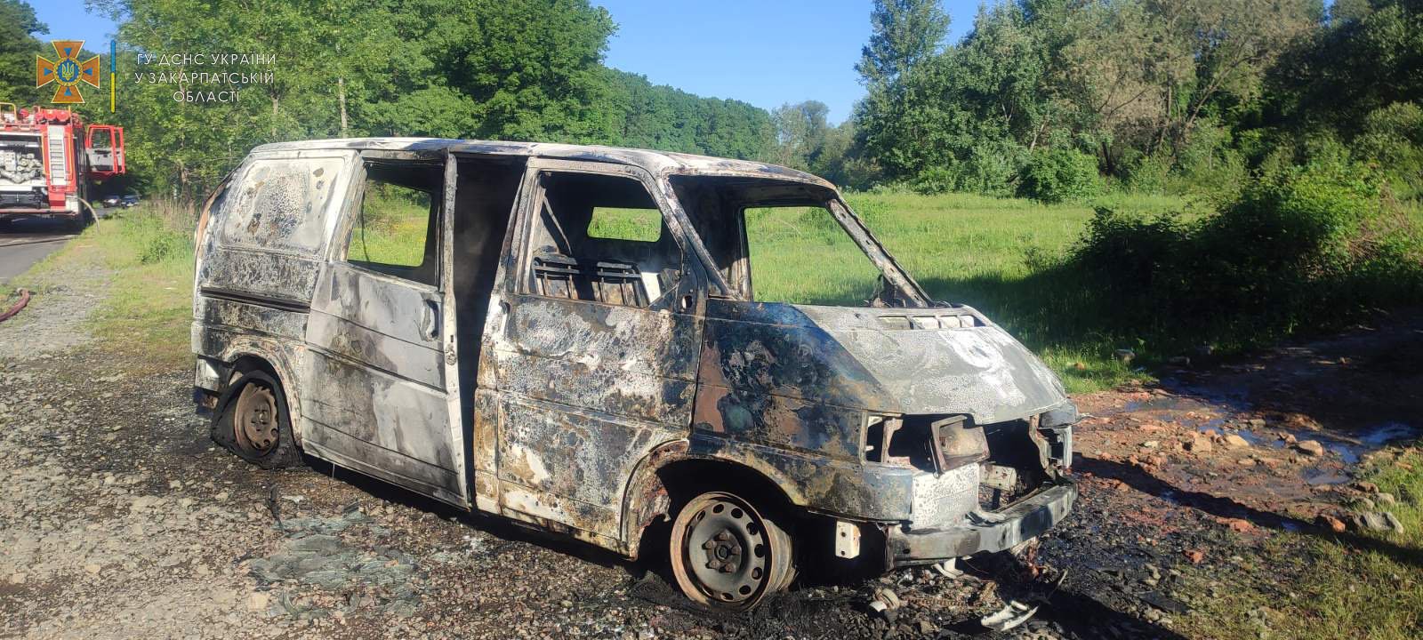 У Виноградівській громаді згорів "Фольксваген" (ФОТО)