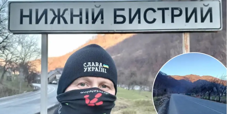 Чех вирушив у піший марафон з Закарпаття на Донеччину, аби зібрати 1,5 мільйона крон для ЗСУ (ФОТО)
