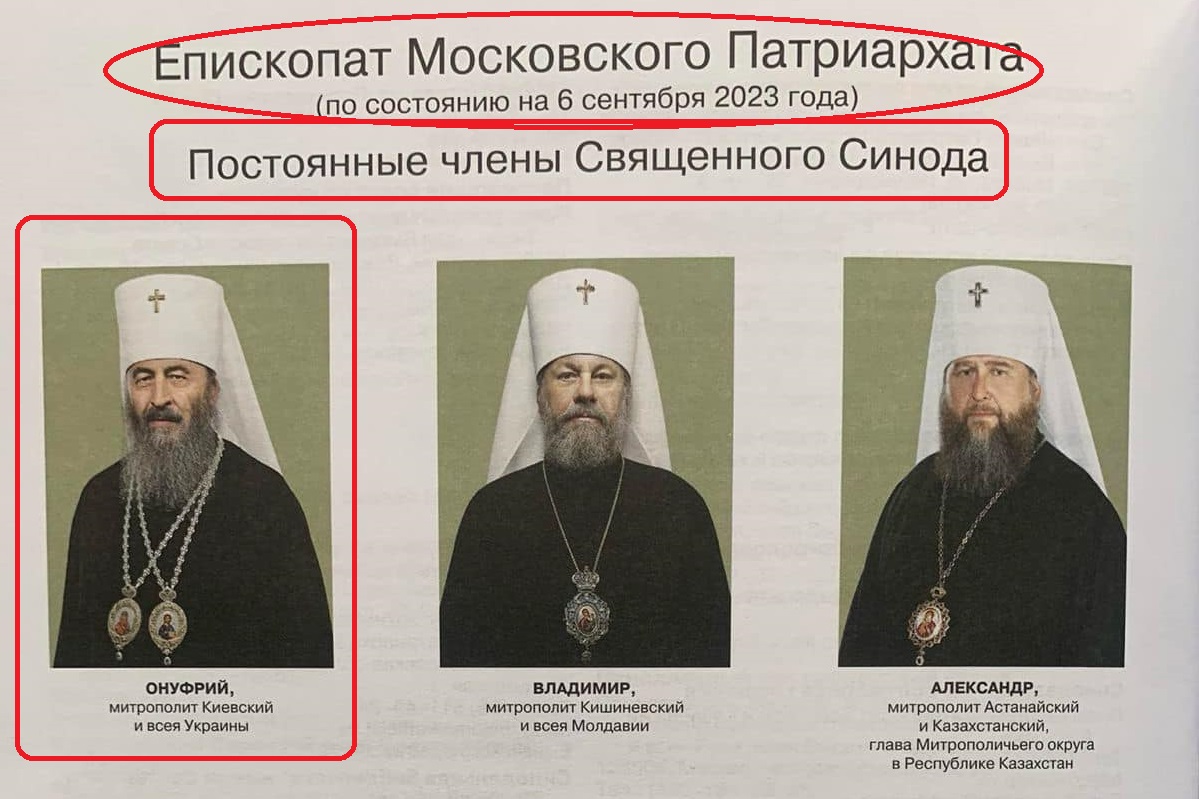 Ієрархи УПЦ, включно з закарпатськими Марком та Феодором, увійшли до нового офіційного "Патріаршого календаря" РПЦ (ФОТО)