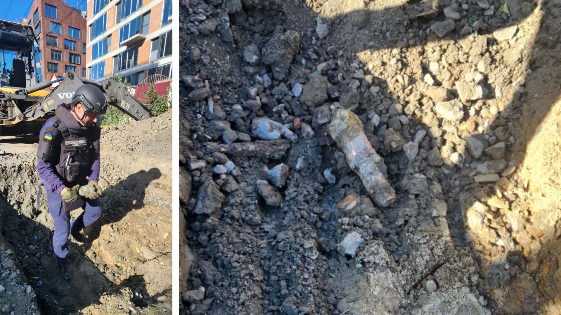 Будівельники в Ужгороді натрапили на снаряд Другої світової війни (ФОТО)