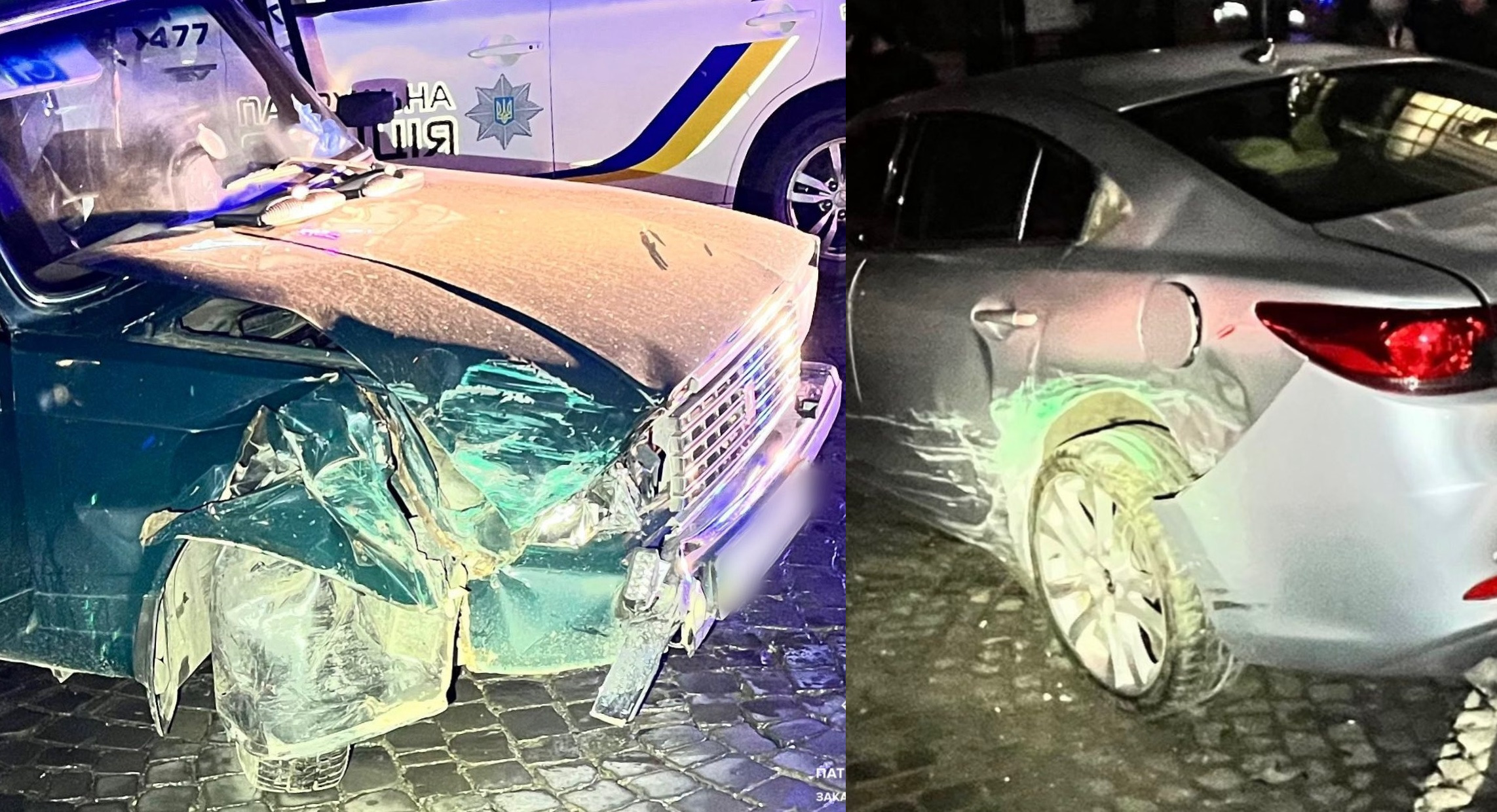 В Ужгороді п'яний водій ВАЗа врізався в припарковану "Мазду" (ФОТО)