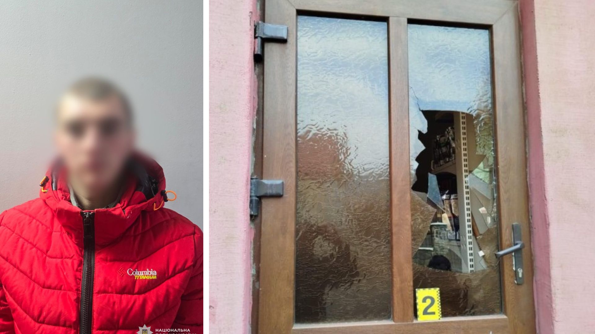 На Рахівщині юнак розбив двері крамниці каменем і викрав сигарети  (ФОТО)