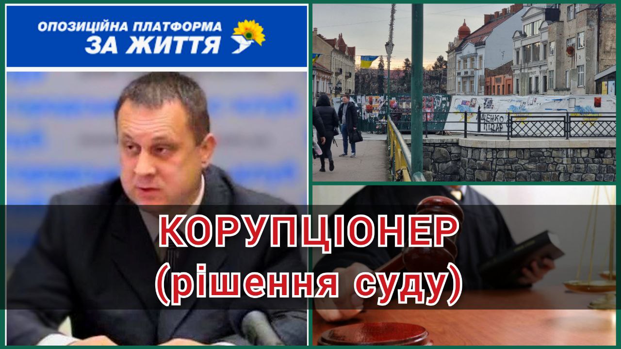 Ужгородського депутата від ОПЗЖ Маєрчика суд визнав корупціонером, його мають внести до Реєстру корупціонерів (ДОКУМЕНТ)