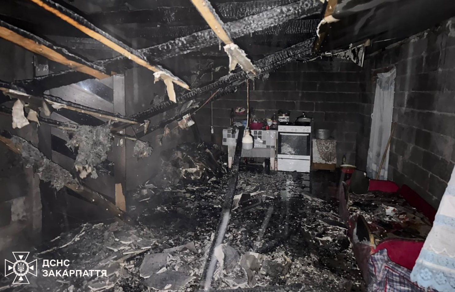 У селі Ботар на Берегівщині горів житловий будинок (ФОТО)
