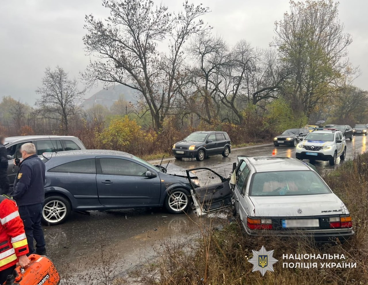 На Ужгородщині п’яний водій спричинив ДТП за участю трьох авто (ФОТО)