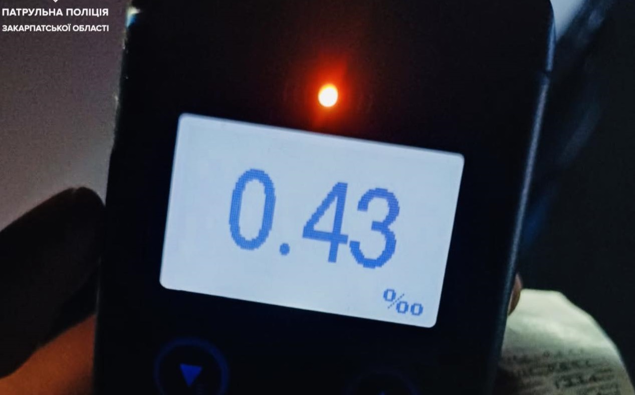 У Мукачеві патрульні зупинили нетверезого водія Mercedes (ФОТО)
