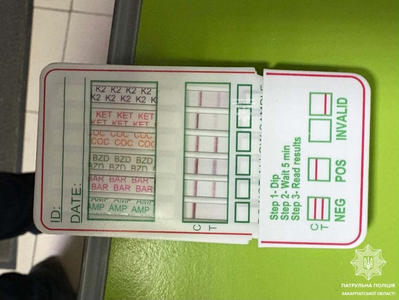 В Ужгороді спіймали водія під наркотиками (ФОТО)