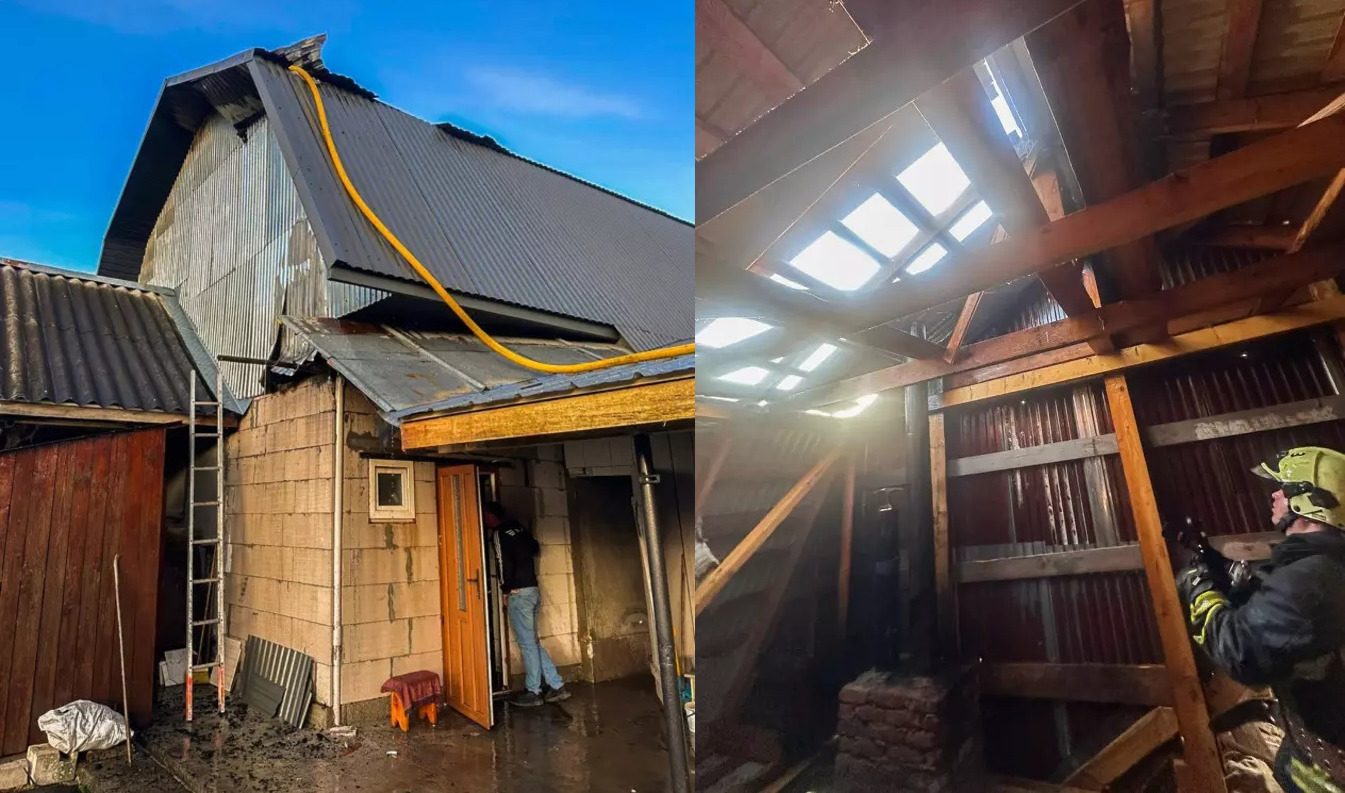 У Колочаві на Хустщині на Великдень через пожежу в котельні ледь не згоріли худоба, будинок і літня кухня (ФОТО)