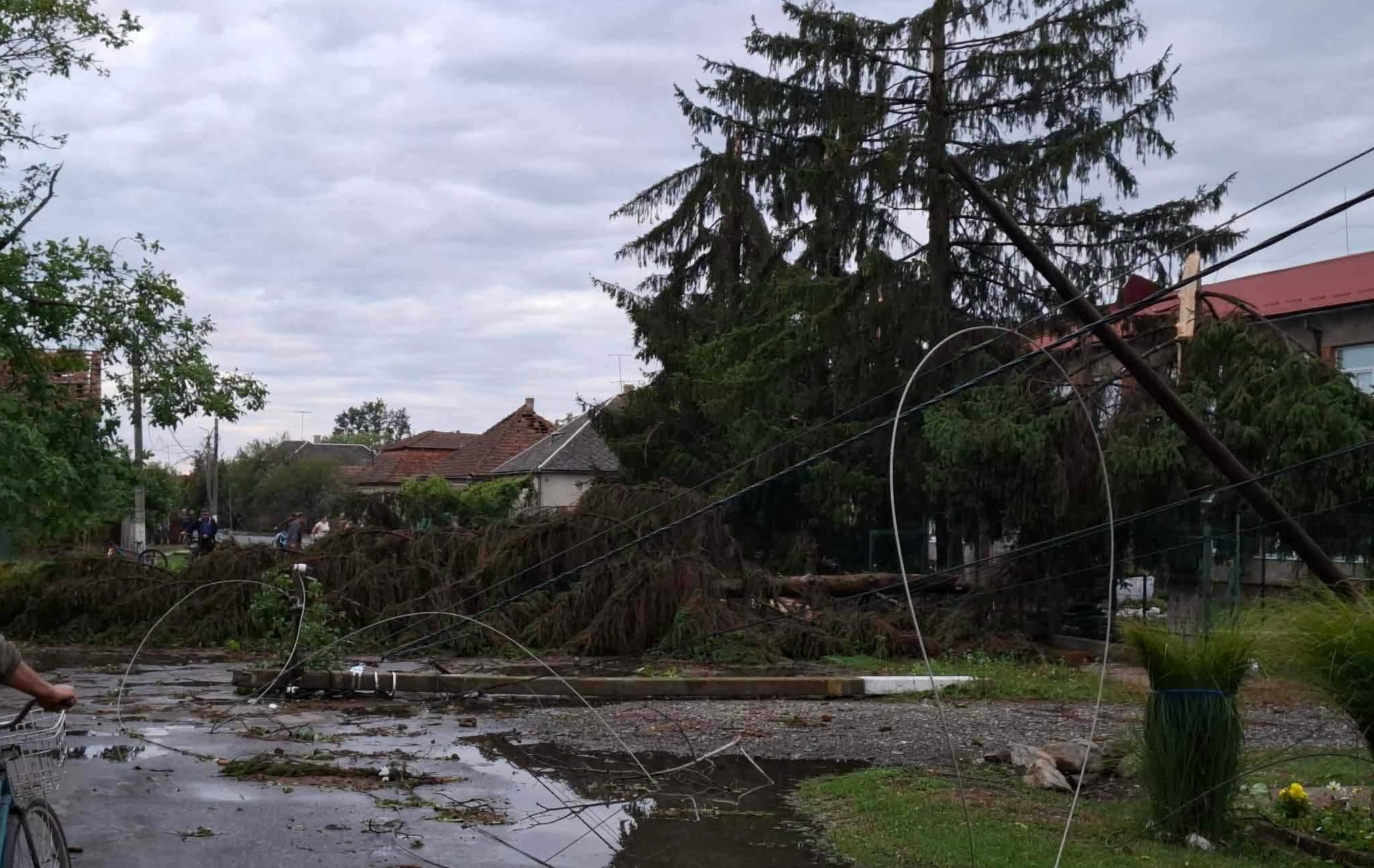 Ураганний вітер і град наробили лиха на Берегівщині (ФОТО)