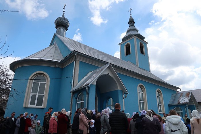 Богослужння з нагоди храмового празника Благовіщення Пресвятої Богородиці, Мукачівської Греко-Католицької Єпархії, смт Дубове, 7 квітня 2021