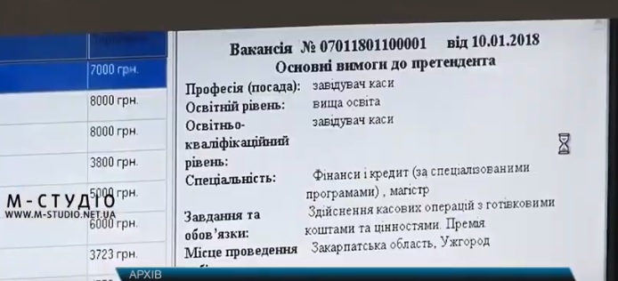 Менше половини населення Закарпаття офіційно має роботу (ВІДЕО)